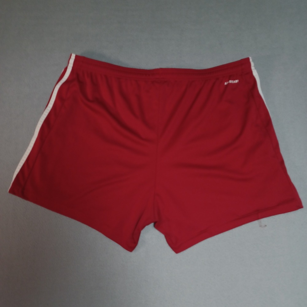 Adidas Shorts Womens XL Red GN5783 Primegreen Aeroready 3-Stripe Athletic Soccer